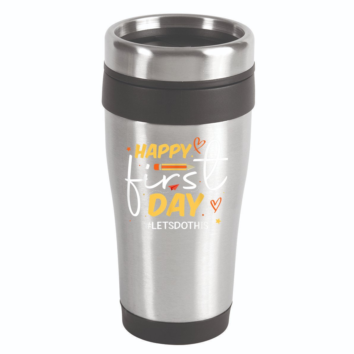 Happy First Day Of School Back To School Kids Teacher 16oz Travel Tumbler