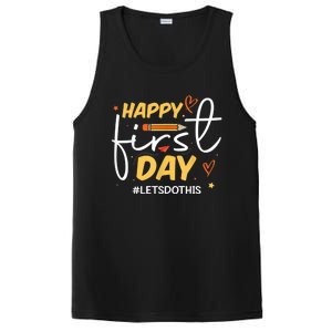 Happy First Day Of School Back To School Kids Teacher PosiCharge Competitor Tank