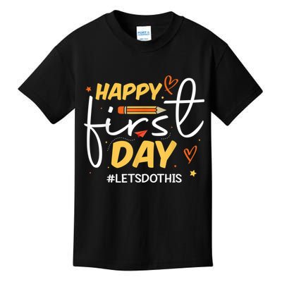Happy First Day Of School Back To School Kids Teacher Kids T-Shirt