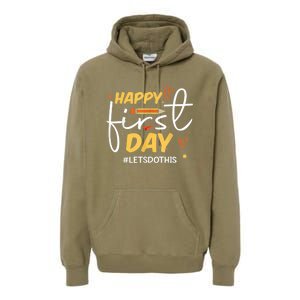 Happy First Day Of School Back To School Kids Teacher Premium Hoodie