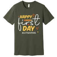 Happy First Day Of School Back To School Kids Teacher Premium T-Shirt