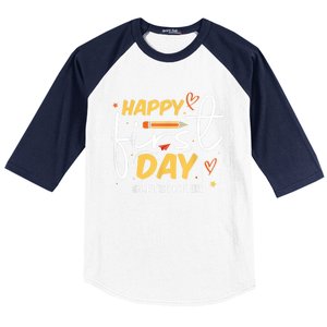 Happy First Day Of School Back To School Kids Teacher Baseball Sleeve Shirt