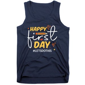 Happy First Day Of School Back To School Kids Teacher Tank Top