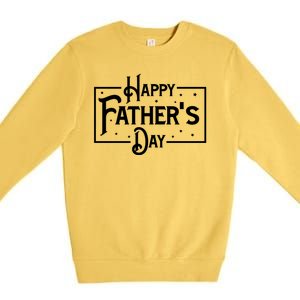 Happy Father's Day Star Gift For Dad Premium Crewneck Sweatshirt