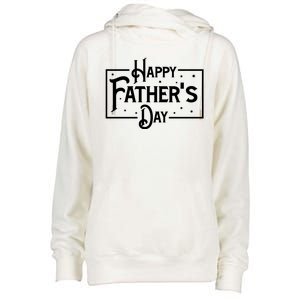 Happy Father's Day Star Gift For Dad Womens Funnel Neck Pullover Hood