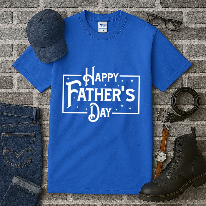 Happy Father's Day Star Gift For Dad Tall T-Shirt