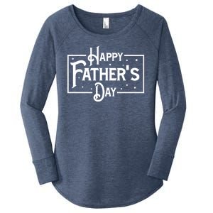 Happy Father's Day Star Gift For Dad Women's Perfect Tri Tunic Long Sleeve Shirt