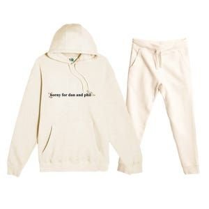 Horny For Dan And Phil Premium Hooded Sweatsuit Set