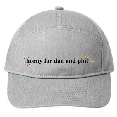 Horny For Dan And Phil 7-Panel Snapback Hat