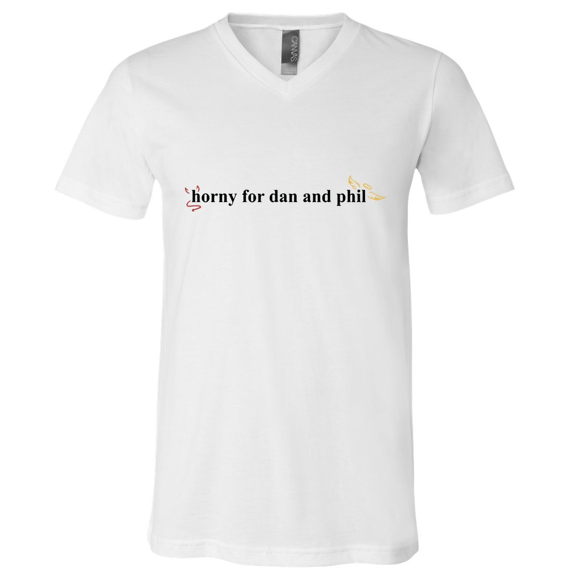 Horny For Dan And Phil V-Neck T-Shirt