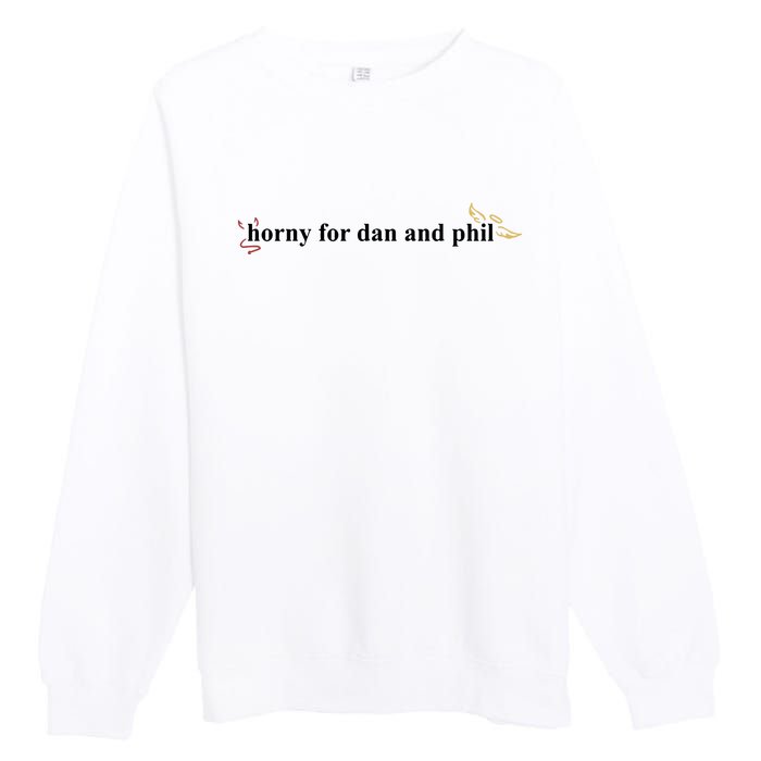 Horny For Dan And Phil Premium Crewneck Sweatshirt