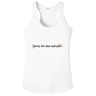 Horny For Dan And Phil Ladies PosiCharge Competitor Racerback Tank