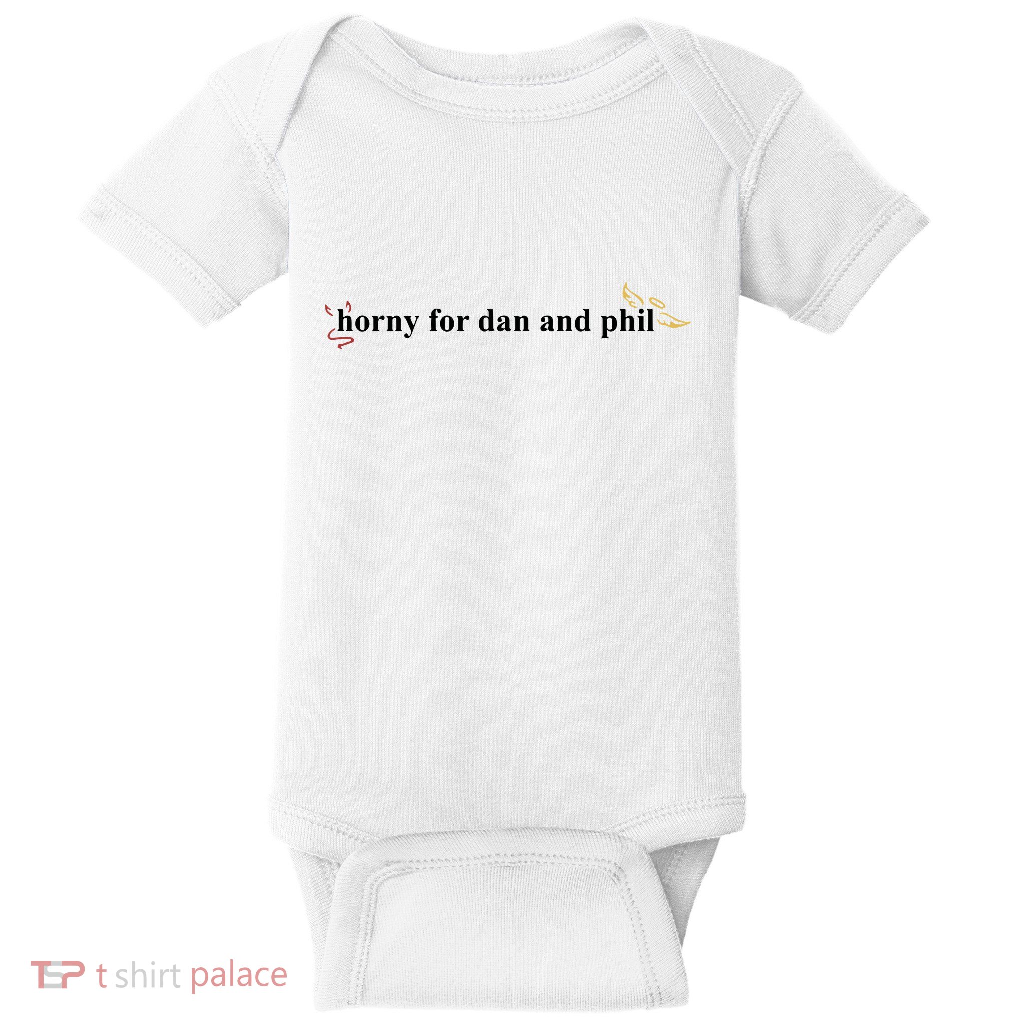 Horny For Dan And Phil Baby Bodysuit