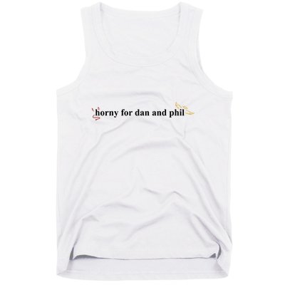 Horny For Dan And Phil Tank Top