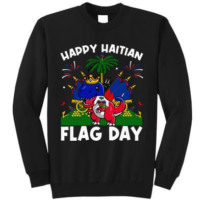 Haitian Flag Day Dinosaur Sweatshirt