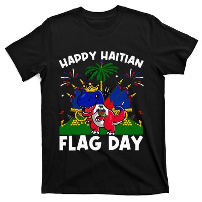 Haitian Flag Day Dinosaur T-Shirt