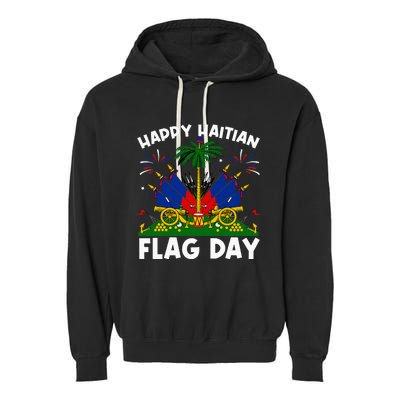 Haitian Flag Day Garment-Dyed Fleece Hoodie