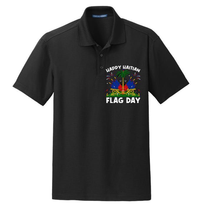 Haitian Flag Day Dry Zone Grid Polo