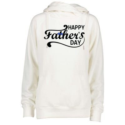 Happy Fathers Day Cute Dad Gift Womens Funnel Neck Pullover Hood