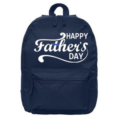 Happy Fathers Day Cute Dad Gift 16 in Basic Backpack