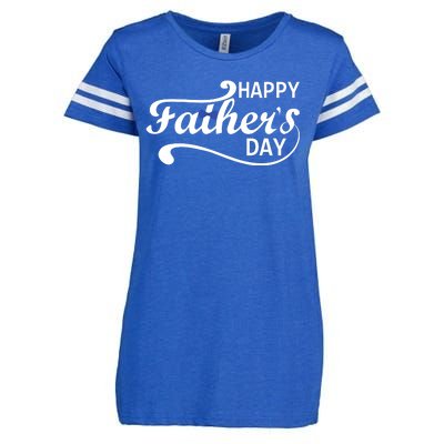 Happy Fathers Day Cute Dad Gift Enza Ladies Jersey Football T-Shirt