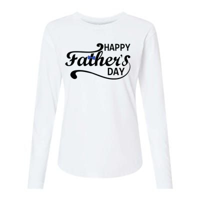 Happy Fathers Day Cute Dad Gift Womens Cotton Relaxed Long Sleeve T-Shirt