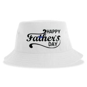 Happy Fathers Day Cute Dad Gift Sustainable Bucket Hat