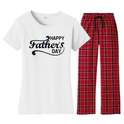 Happy Fathers Day Cute Dad Gift Women's Flannel Pajama Set