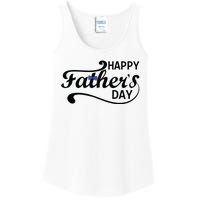 Happy Fathers Day Cute Dad Gift Ladies Essential Tank