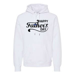 Happy Fathers Day Cute Dad Gift Premium Hoodie