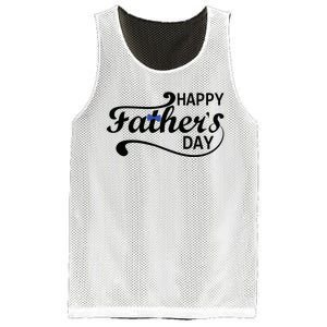 Happy Fathers Day Cute Dad Gift Mesh Reversible Basketball Jersey Tank