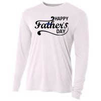 Happy Fathers Day Cute Dad Gift Cooling Performance Long Sleeve Crew