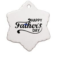 Happy Fathers Day Cute Dad Gift Ceramic Star Ornament