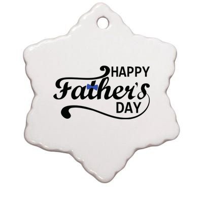 Happy Fathers Day Cute Dad Gift Ceramic Star Ornament