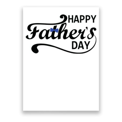 Happy Fathers Day Cute Dad Gift Poster