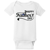 Happy Fathers Day Cute Dad Gift Baby Bodysuit