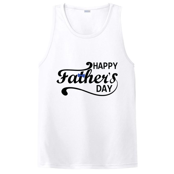 Happy Fathers Day Cute Dad Gift PosiCharge Competitor Tank