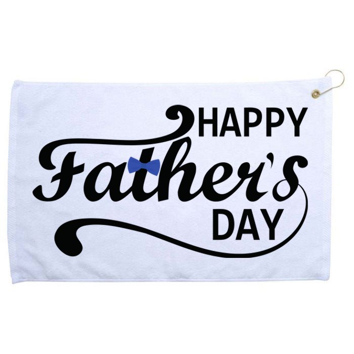 Happy Fathers Day Cute Dad Gift Grommeted Golf Towel