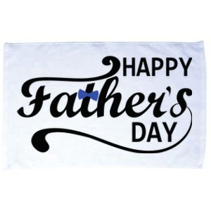 Happy Fathers Day Cute Dad Gift Microfiber Hand Towel