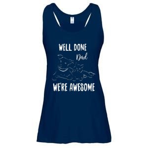 Happy Fathers Day Gift From Dog And Cat Ladies Essential Flowy Tank