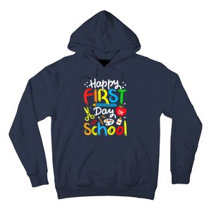 Happy First Day Of School Teachers Students Back To School Hoodie