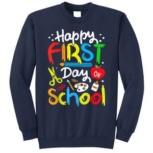 Happy First Day Of School Teachers Students Back To School Sweatshirt