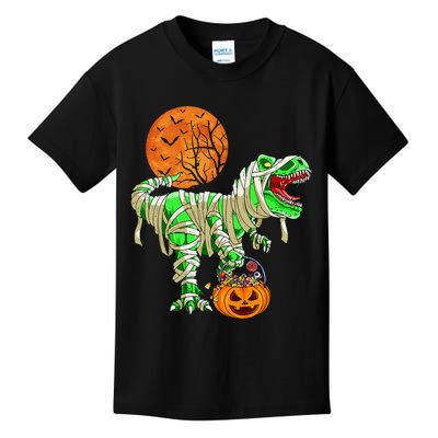 Halloween For Dinosaur T Rex Mummy Pumpkin Kids T-Shirt