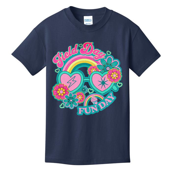 Hippie Field Day Fun Day For Teachers Field Day 2024 Kids T-Shirt