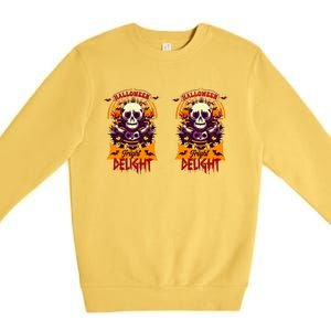 Halloween Fright Delight Graphic Premium Crewneck Sweatshirt