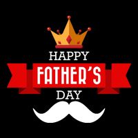 Happy Father's Day Crown Mustache Impact Tech Backpack