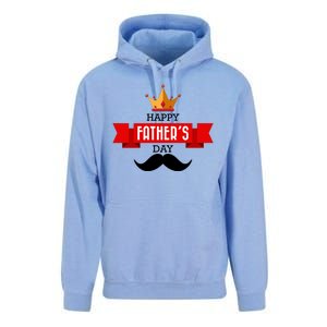 Happy Father's Day Crown Mustache Unisex Surf Hoodie