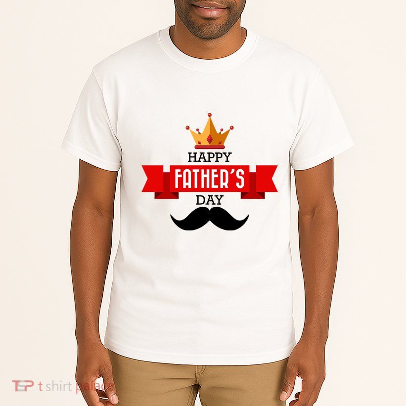 Happy Father's Day Crown Mustache Tall T-Shirt