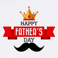 Happy Father's Day Crown Mustache Adult Drive Performance Visor