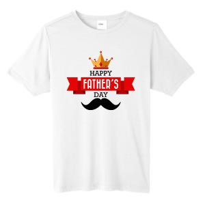 Happy Father's Day Crown Mustache Tall Fusion ChromaSoft Performance T-Shirt